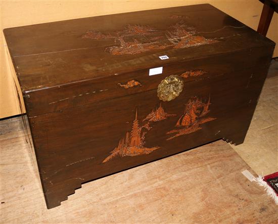 Chinese camphorwood chest